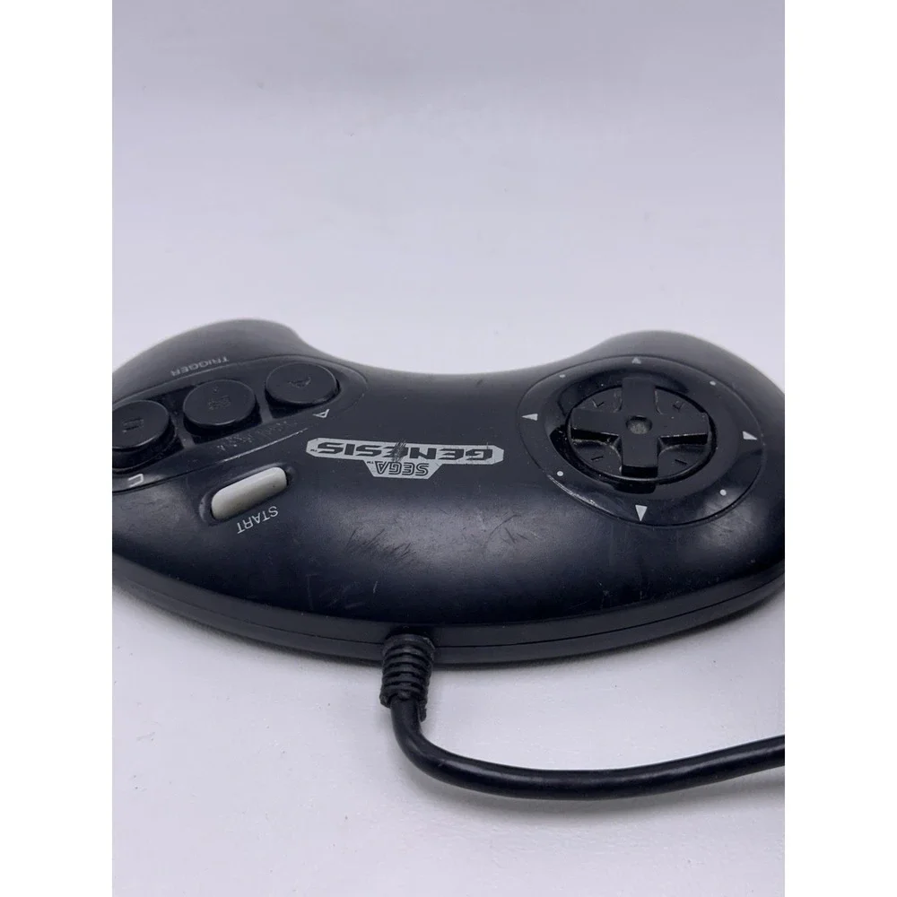 Sega‎ Genesis Controller Model 1650 3-Button OEM Original Black Tested & Working